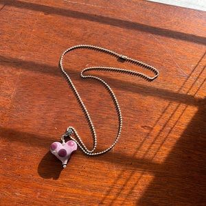 Klam Family Purple Heart necklace